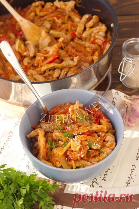 Быстрая свинина в кисло-сладком соусе — Кулинарные рецепты любящей жены