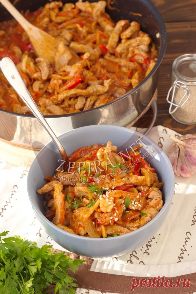 Быстрая свинина в кисло-сладком соусе — Кулинарные рецепты любящей жены