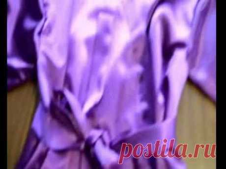 Шьем Халат С Запахом Своими Руками.Урок 2. Как сшить халат с запахом.