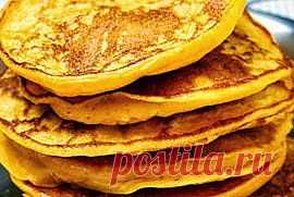 Тыквенно - банановые оладьи