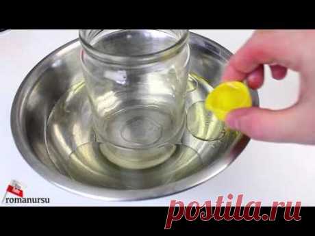 Я в шоке: как разрезать стеклянную бутылку/банку идеально ровно МАСЛОМ/Smooth perfect cut with OIL