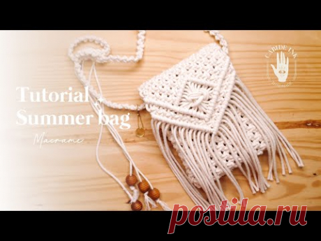 TUTORIAL BOLSA DE MACRAMÊ PARA O VERÃO | Cabide Ink Bags - YouTube