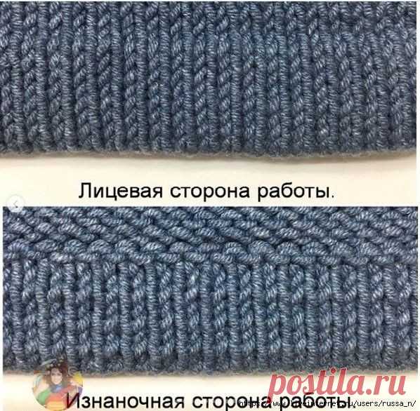 Учимся вязать красивый подгиб