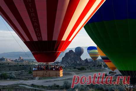 Каппадокия c высоты полета воздушного шара