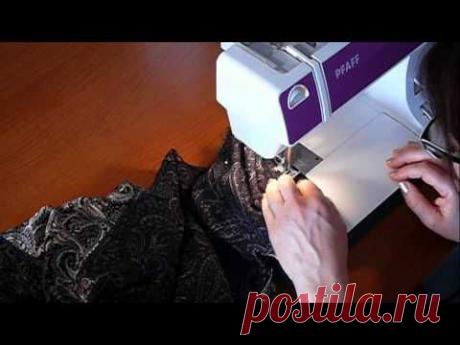 Технология выполнения кармана в боковом шве - YouTube от Елены Пономаревой