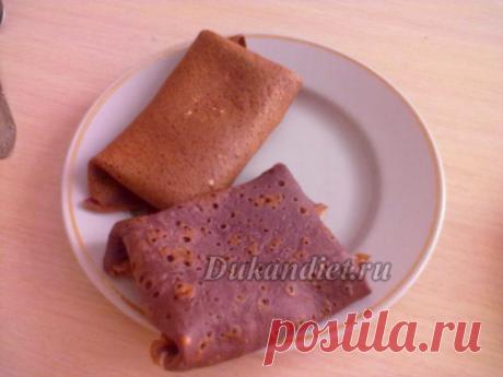 Шоколадные блинчики без отрубей | Диета Дюкана