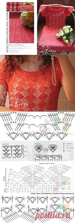 туники , кофточки | Идеи и фотоинструкции бесплатно на Постиле