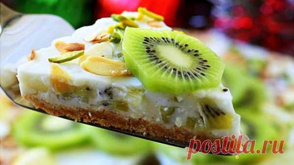 Торт с киви и йогуртовым кремом
