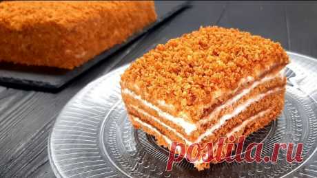 Быстрый "Медовик", который буквально тает во рту.