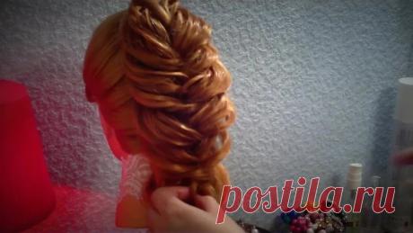 Коса "рыбий хвост" объемная