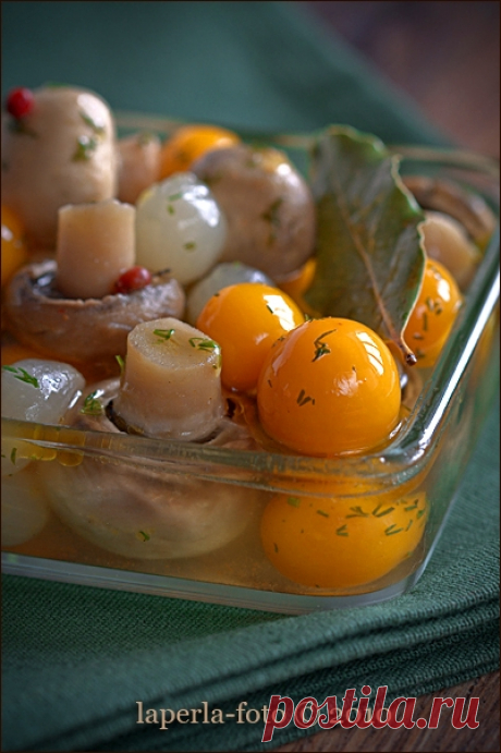 кулинарные рецепты с фотографиями - ЧЕРРИ С ШАМПИНЬОНАМИ