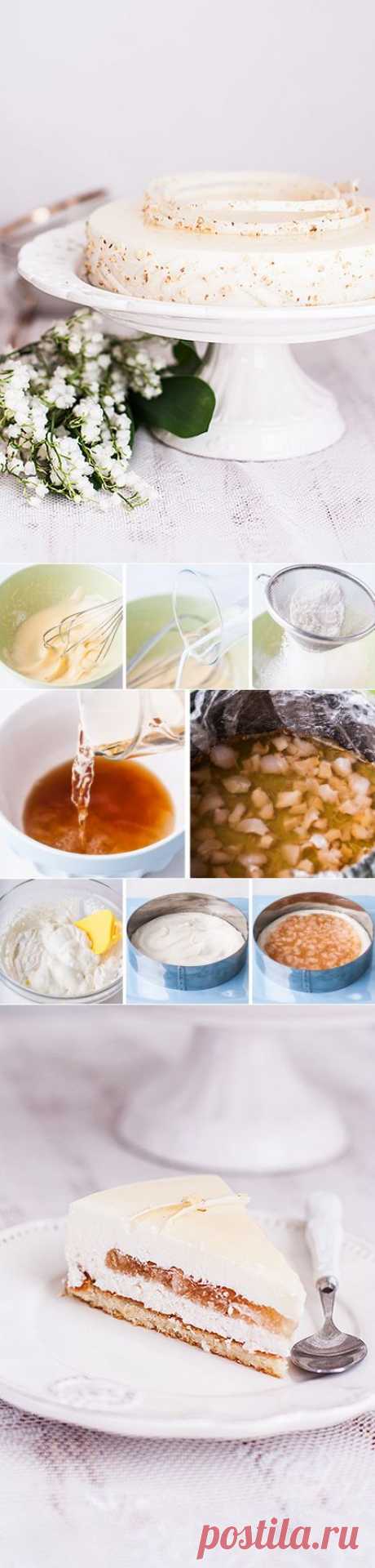 Торт с личи и белым вином - My recipe book