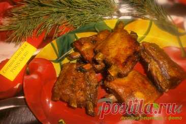 Свиные рёбрышки в свекольном и вишнёвом соке