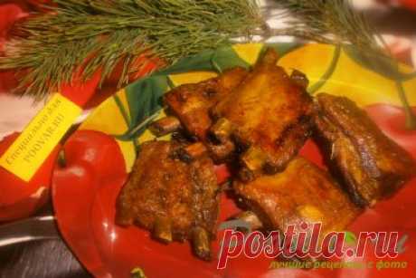 Свиные рёбрышки в свекольном и вишнёвом соке