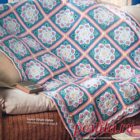 Блок "Тропический восторг" крючком. МК