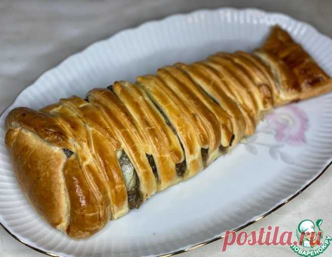 Форель с грибами в тесте – кулинарный рецепт