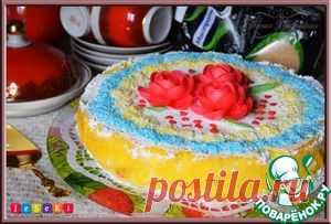 Бисквитный "Австрийский сырный торт" - кулинарный рецепт