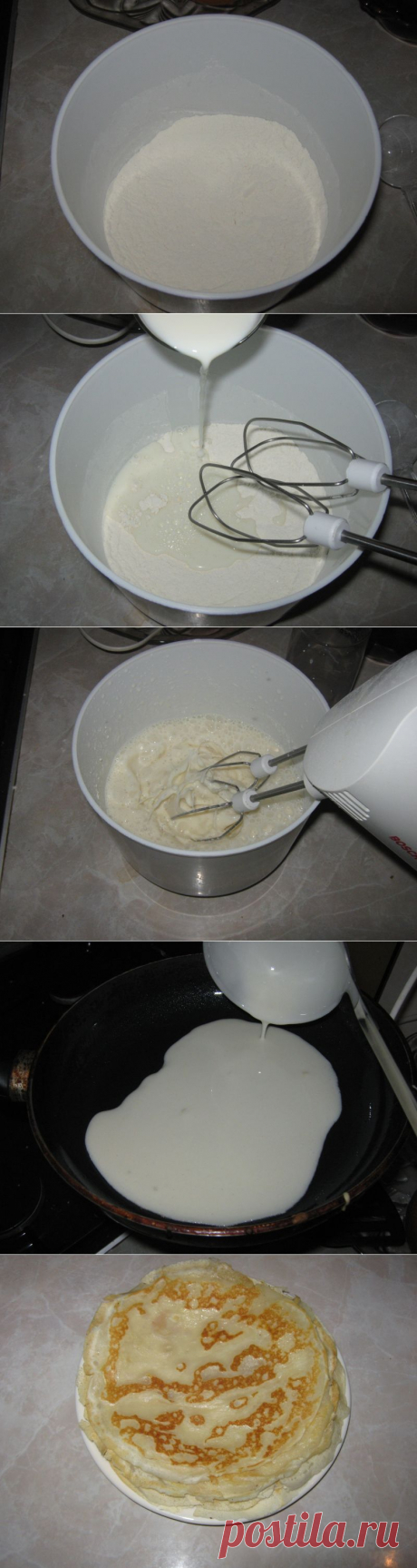 Рецепт блинов без яиц