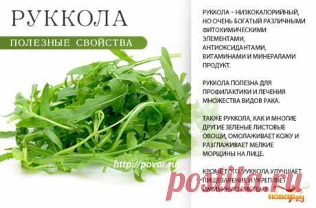 Руккола полезные свойства