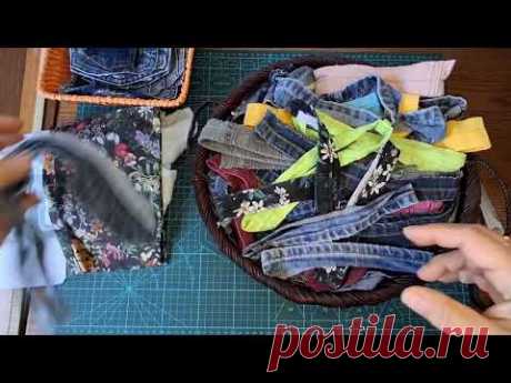 DIY / 😍 ПОТРЯСАЮЩИЙ РЕЗУЛЬТАТ  ИЗ  ОБРЕЗКОВ ДЖИНСА  /  УТИЛИЗАЦИЯ ОБРЕЗКОВ ОТ ДЖИНСА