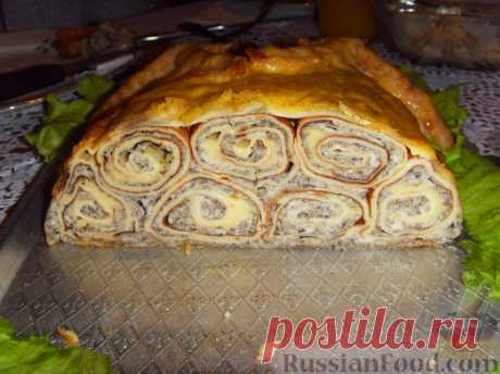 Рецепт: Курица, фаршированная блинами на RussianFood.com