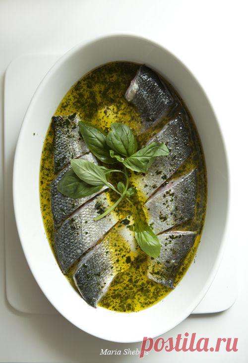 the view from here - Сибас маринованный с ароматными травами