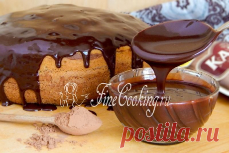 Шоколадная глазурь из какао и молока - FineCooking.ru