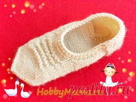 Мастер-класс Вязание детских следков спицами для начинающих | HobbyMama