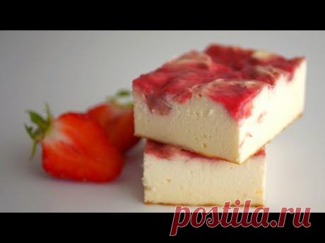 Сырник с клубникой "Мраморный"