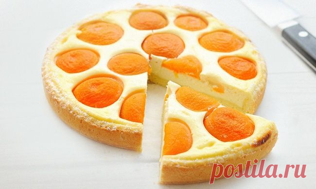 Рецепт легкого пирога с персиками