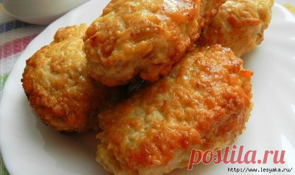 Супер-пышные котлеты из курицы и овсянки!.