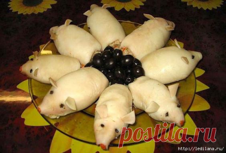 Кальмары фаршированные грибами и рисом &quot;Поросята&quot;