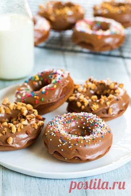 Как приготовить пончики с шоколадной пастой в шоколадной глазури - , ингридиенты и фотографии