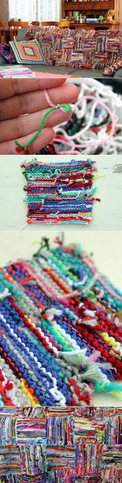 Покрывало из остатков пряжи: boho_area