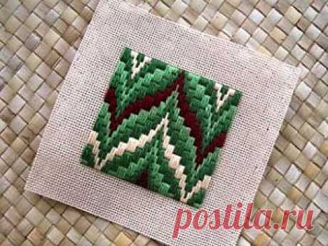 Имитация вышивки Bargello (барджелло, баргелло) из полимерной глины - Ярмарка Мастеров - ручная работа, handmade