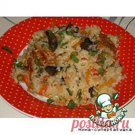 Грибной плов с овощами - кулинарный рецепт