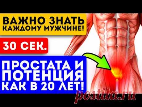 Мощную потенцию, здоровую простату за 30 сек творят эти 3 секретных упражнения! Можно даже на работе