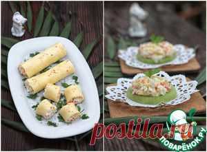 Крабовая закуска, два варианта подачи + бонус - кулинарный рецепт