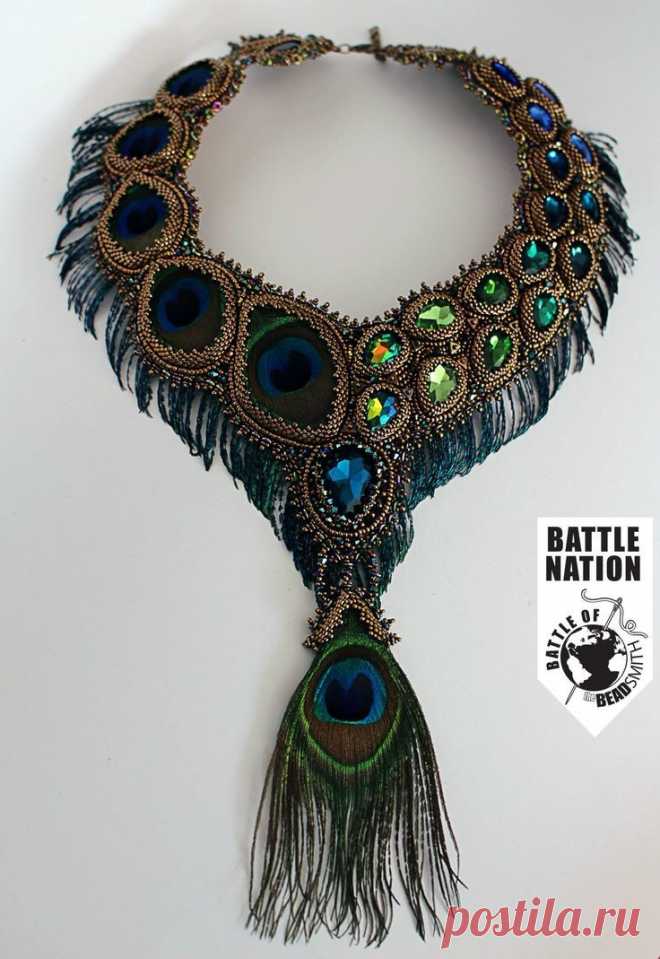 (32) Bead embroidery | ideas: jewelry