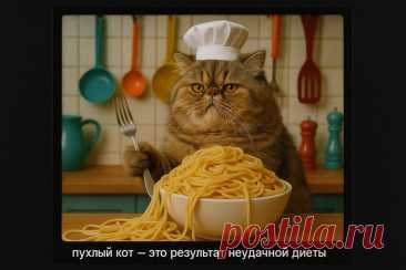 Кот-гурманище и гора спагетти: забавная фотография с юмором. Генерация из нейронной сети Sora - Sora Images примеры промтов - Форум ИИ о нейросетях - Yes Ai