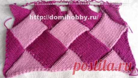 Техника вязания энтерлак спицами