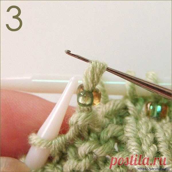 Чудо совет - как вязать с бисером на толстых спицах