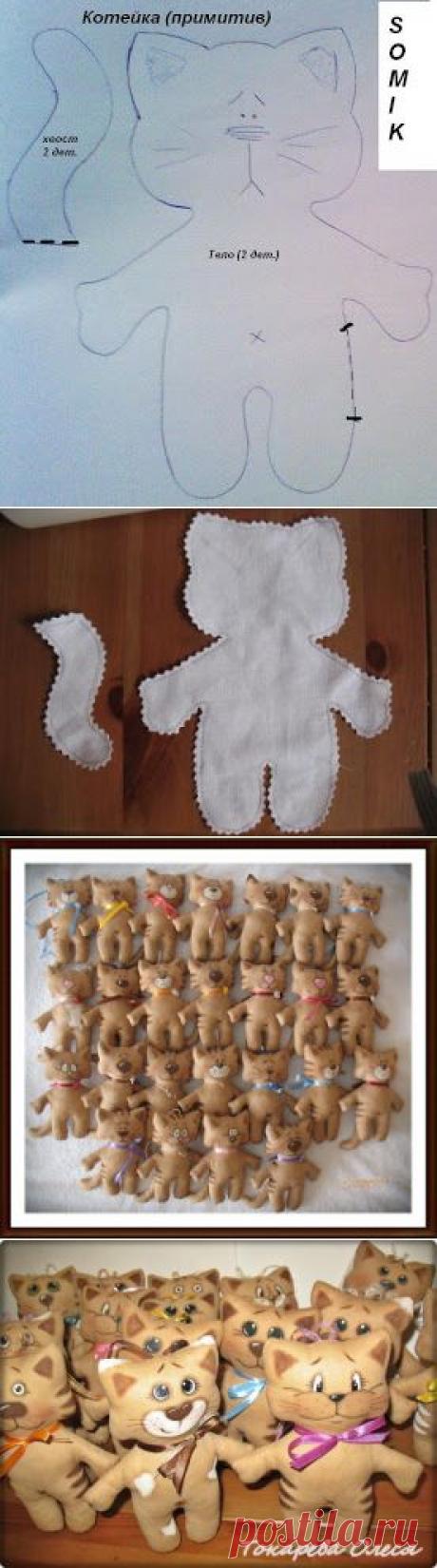 Кофейные котики-примитивы. Мастер-класс