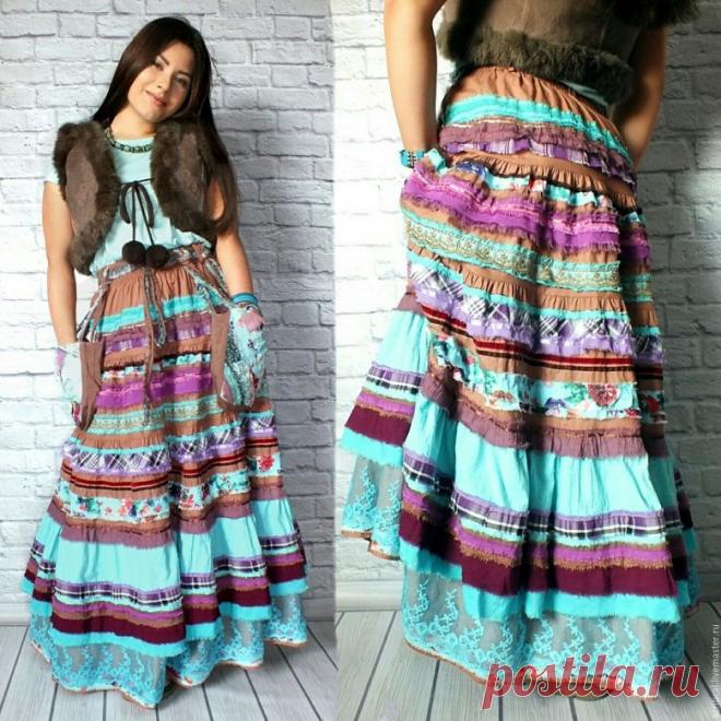 Многослойные юбки Бохо (55 фото)
