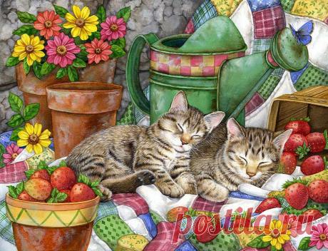 Яркие и позитивные акварели. Художница Jane Maday.