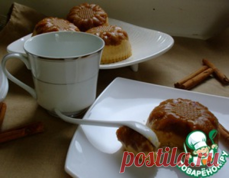 Яблочные пирожные с карамельным муссом - кулинарный рецепт