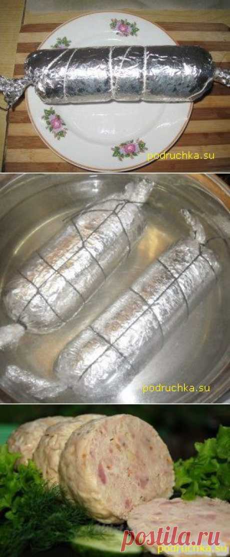 Колбаса домашняя куриная. Вкусно. | любимые блюда