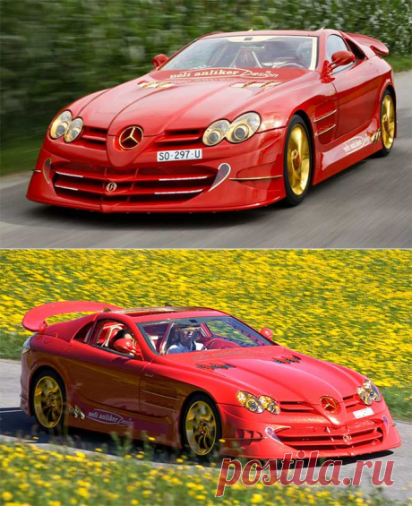 Рубиново-золотая мечта Mercedes McLaren. Известное швейцарское ателье Ueli Anliker Design создало для арабского шейха по эксклюзивному заказу самый роскошный McLaren в мире. Читайте в статье о особенностях авто.