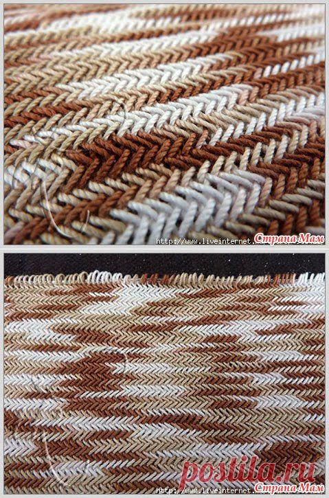 Узор спицами для шарфа / Страна Мам