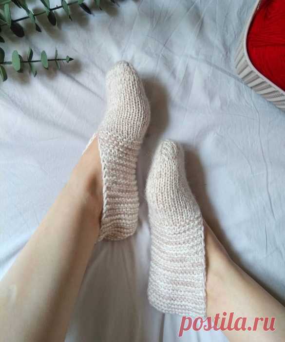 Домашние тапочки от https://www.instagram.com/kozyreva.knitwear/
